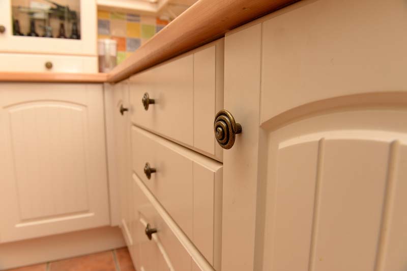 Close up of kitchen cupboards Nottinghamshire